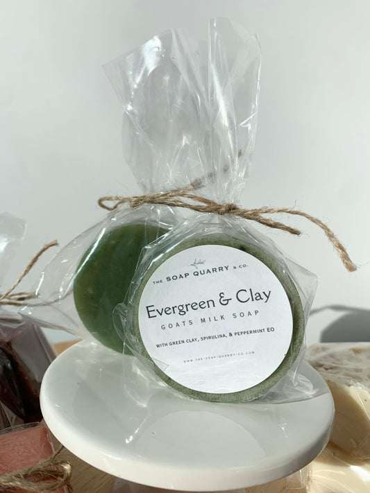Evergreen & Clay Goat Milk Soap